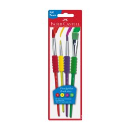 Pensule desen 4/set Faber Castell Soft Touch 481600