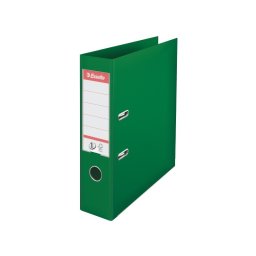 Biblioraft plastifiat ESSELTE 7.5cm verde standard