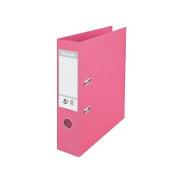 Biblioraft plastifiat ESSELTE 7.5cm roz standard