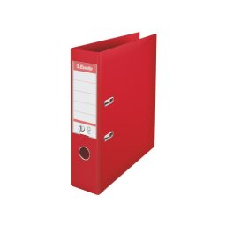 Biblioraft plastifiat ESSELTE 7.5cm rosu standard