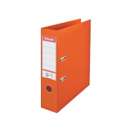 Biblioraft plastifiat ESSELTE 7.5cm portocaliu standard
