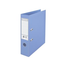 Biblioraft plastifiat ESSELTE 7.5cm albastru deschis standard