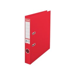 Biblioraft plastifiat ESSELTE 5cm rosu vivida standard