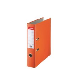 Biblioraft plastifiat ESSELTE 7.5cm portocaliu economy