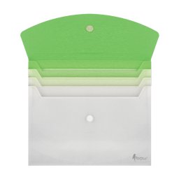 Mapa cu buton si 3 compartimente Forpus 21671 verde