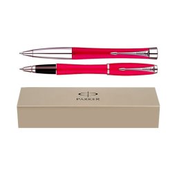 Set pix+roller Parker Urban roz cu accesorii cromate