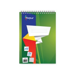 Bloc notes A5 cu spira Forpus 42301 70 file matematica