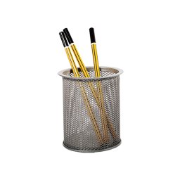 Suport pentru instrumente de scris metalic mesh Forpus 30551 silver