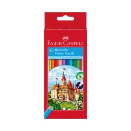 Creioane colorate 12 culori Faber Castell eco 120112