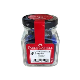 Patroane stilou mici albastre 30 bucati/borcan Faber Castell 185528