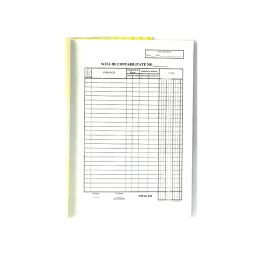 Nota contabila, format A4, orientare portret, 100 file