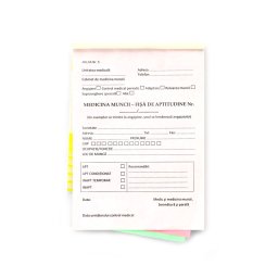 Fisa de aptitudini 3 exemplare, format A5, orientare portret, 150 file