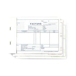 Facturi fara TVA, format A5, orientare vedere, 150 file, coperti carton duplex