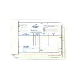 Aviz de insotire a marfii, format A5, orientare vedere, 150 file, coperti carton duplex