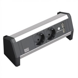 Priza birou DESK 1 cu 2 x Schuko + 2 x USB la GST18, BACHMANN 902.0192