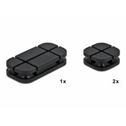Set 3 organizatoare Negru, Delock 18331