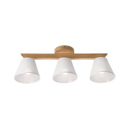 Lustr ANTONIO 3xE14/40W/230V, montaj plafon, stejar