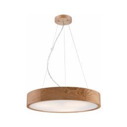 Candelabru pe cablu OAK 3xE27/60W/230V stejar Ø 47,5 cm