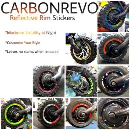 Stickere Carbonrevo reflectorizante jante 11 inci Dualtron