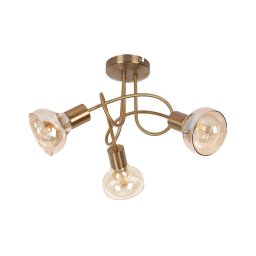 Rabalux 5548 - Lustră aplicată HOLLY 3xE14/40W/230V auriu