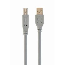 Cablu conexiune imprimanta Gembird, USB 2.0, A-B, 1.8m, Bulk, Gri