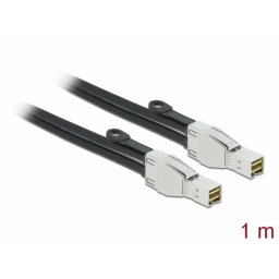 Cablu PCI Express Mini SAS HD SFF-8674 la SFF-8674 1m, Delock 86621