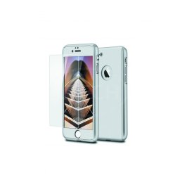 Husa Plastic 360° Fullcover iPhone SE 2 2020 Silver+ Folie Sticla