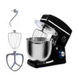 Mixer cu bol de 10 L din inox, putere 1500 W, Negru