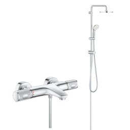Coloana cada/dus cu termostat, Grohe Grohtherm Performance, palarie 210mm, para dus 1 tip jet,crom(34830000 ,26381001 )
