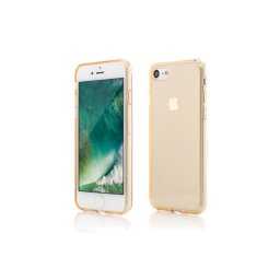 Husa Silicon iPhone SE 2 2020 Soft Touch Clear Gold Vetter