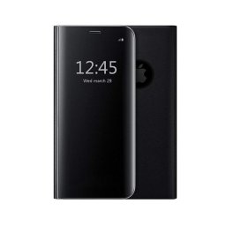 Husa Telefon Flip Book Clear View iPhone SE 2 2020 Black