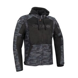 Geacă Moto de Vară din Textil BERING SPIRIT CAMO · Negru / Verde