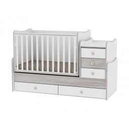 Mobilier transformabil Maxi Plus 70 x 160 cm White Artwood Lorelli