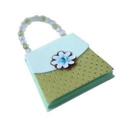 Carnetel poseta albastru si verde, TG, 8190024, Carton, Hartie, Multicolor