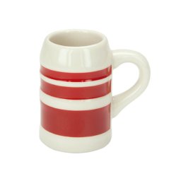 Canita de portelan pentru tarie Michl - rosu