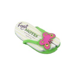 Carnetel papuc de plaja Fluturas verde, TG, 8190051, Carton, Hartie, Multicolor