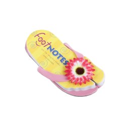 Carnetel papuc de plaja Margareta roz, TG, 8190053, Carton, Hartie, Multicolor