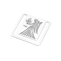 Semn de carte zodia Fecioara, TG, 8190077, Metal, Argintiu