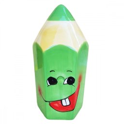 Pusculita creion verde, ceramica