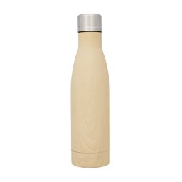 Sticla termoizolanta cu aspect de lemn, perete dublu, 500 ml, Everestus, VA, otel inoxidabil, maro, saculet de calatorie inclus