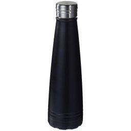 Sticla termoizolanta, perete dublu, 500 ml, Everestus, DE, otel inoxidabil, negru, saculet de calatorie inclus