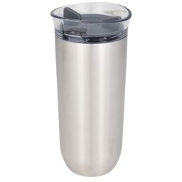 Cana termoizolanta cu perete dublu, fara scurgeri, 470 ml, Everestus, TT, otel inoxidabil, argintiu