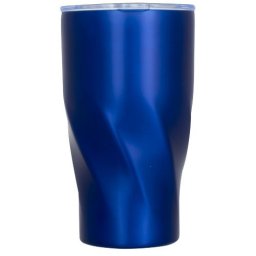 Cana termoizolanta, perete dublu, 470 ml, fara condens, Everestus, HO, otel inoxidabil, albastru