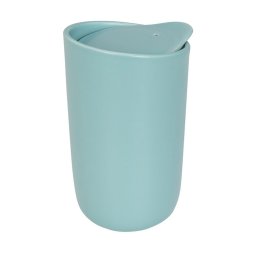 Cana de calatorie cu perete dublu din ceramica, 410 ml, Everestus, MA, mint, albastru