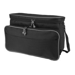 Set 3 piese barbeque si geanta termoizolanta, Everestus, DX, 600D poliester si otel inoxidabil, negru