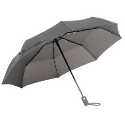 Umbrela de buzunar automata antivant 101 cm, in husa, gri, Everestus, UA41OA, metal, fibra de sticla, poliester, saculet inclus