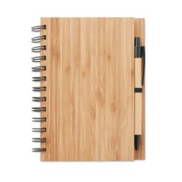 Agenda A5 cu pagini dictando, Everestus, AG07, hartie, bambus, natur