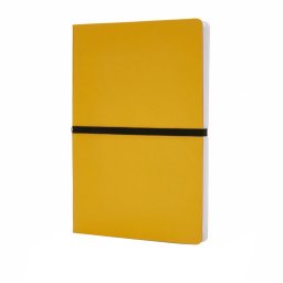Agenda A5 coperta moale, 192 pagini cu liniatura, Everestus, SR, hartie, pu, galben