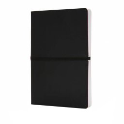 Agenda A5 coperta moale, 192 pagini cu liniatura, Everestus, SR, hartie, pu, negru