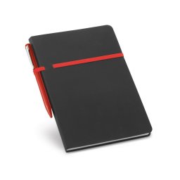 Agenda B5 cu pagini veline, Everestus, DS03, piele ecologica, rosu